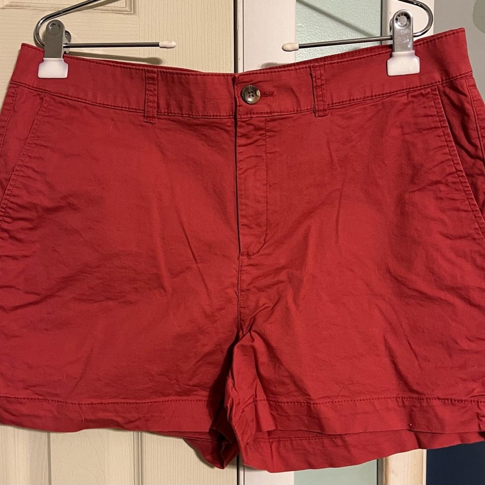 Old Navy Red High Rise Shorts
